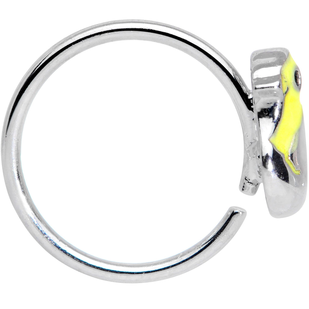 BodyCandy 18G 3/8 Hatching Easter Chick Nose Hoop — lifestyle context