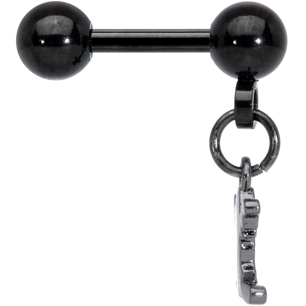BodyCandy 16G 1/4 Black Green Mummy Halloween Dangle Cartilage Earring — lifestyle context