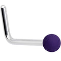 BodyCandy 20G 7mm Purple Matte 2mm L Shaped Nose Ring — main product shot