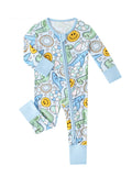 Charlies Project Kids Posh TOT Pool Floats Bamboo Baby Convertible Zippy Romper — color detail