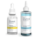 The Purest Solutions Skincare Set - Brightening Serum & Clarifying Toner for Hyperpigmentation Treatment