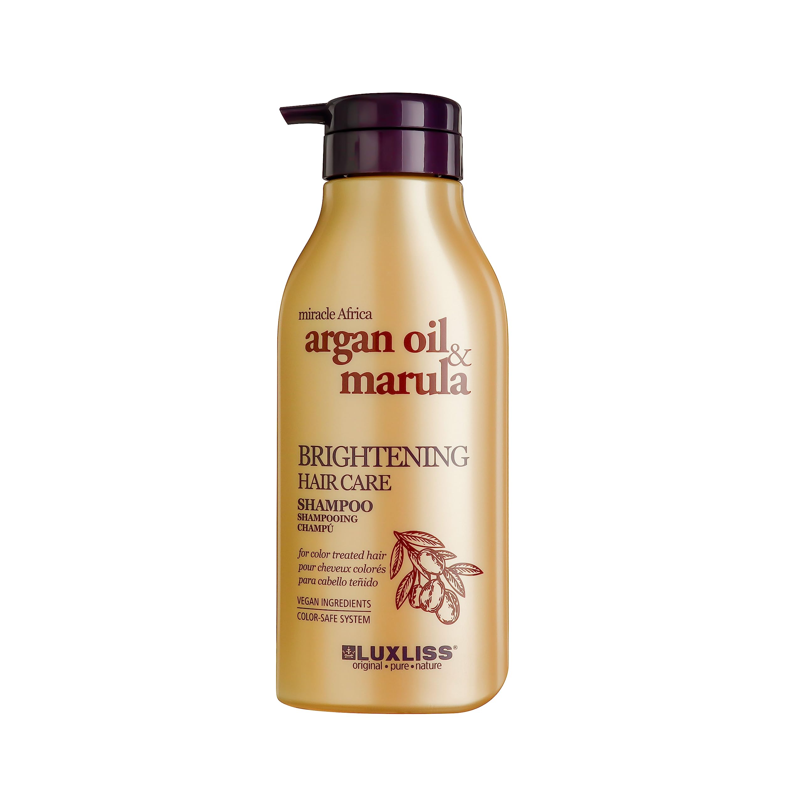 Luxliss Argan Oil Marula Brighttening Hair Care Shampoo 500 ml