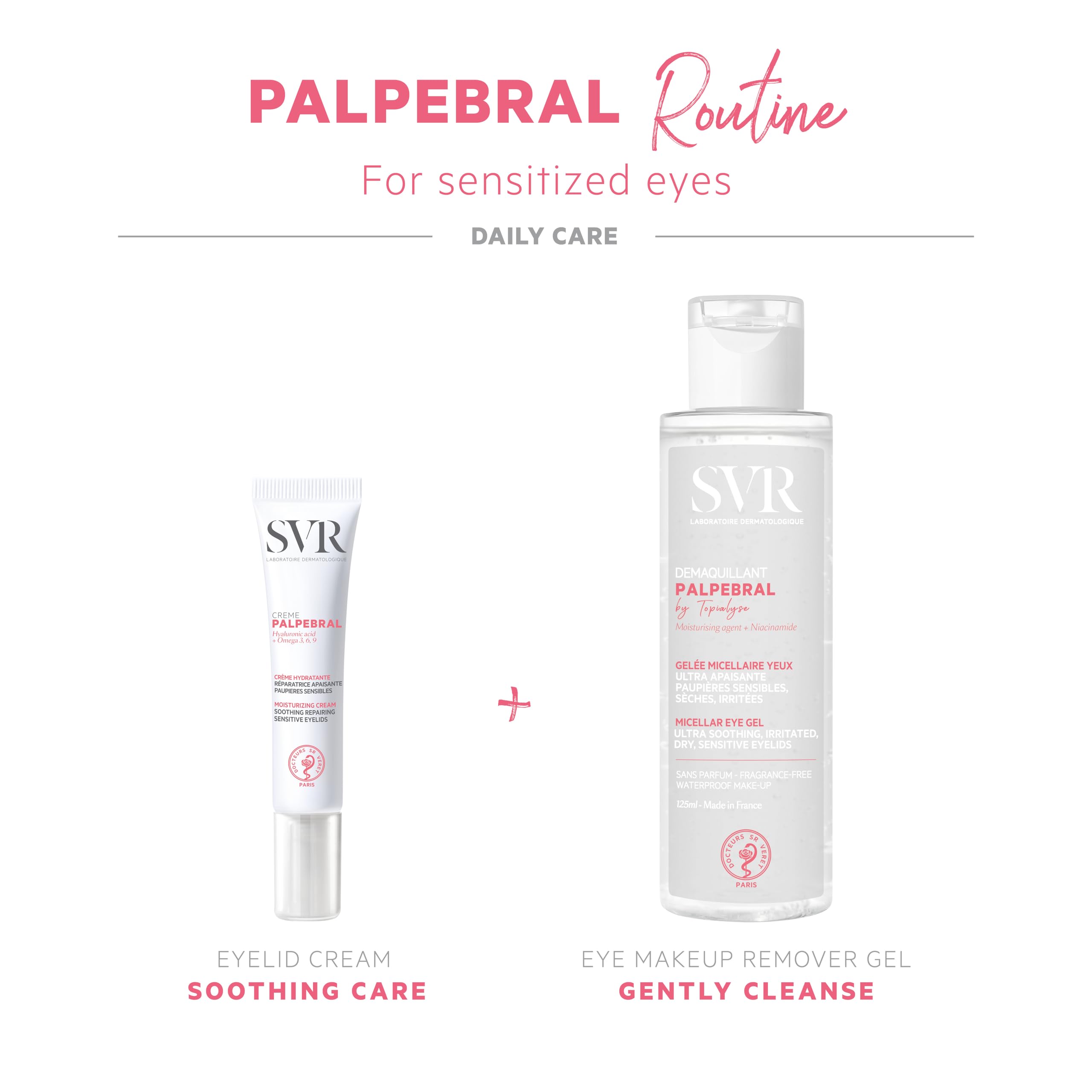 SVR Micellar Eye Gel for Sensitive Eyes - Gentle Makeup Remover, 125ml