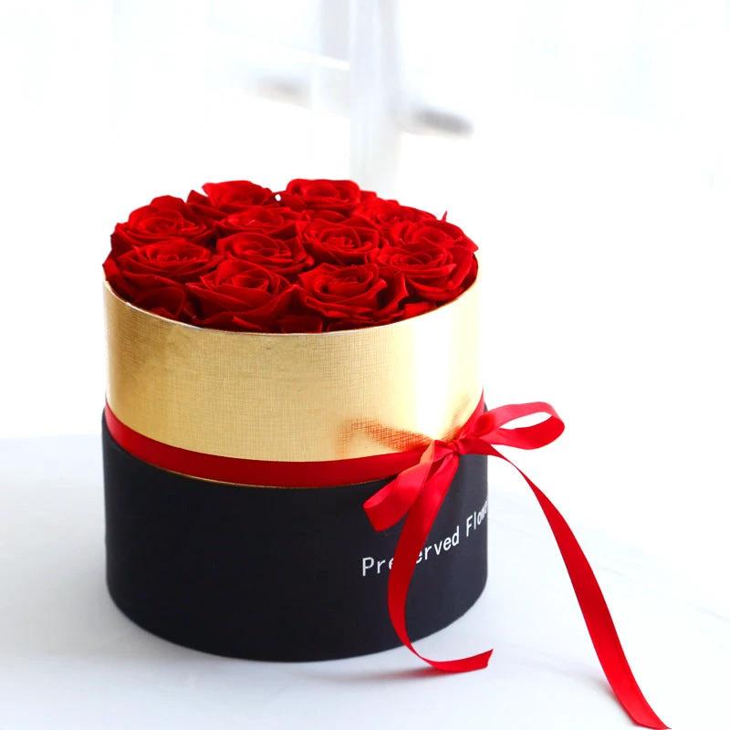 Mandotos Preserved Real Roses In A Box Set Eternal Gift For Valentines Day Romantic Flowers