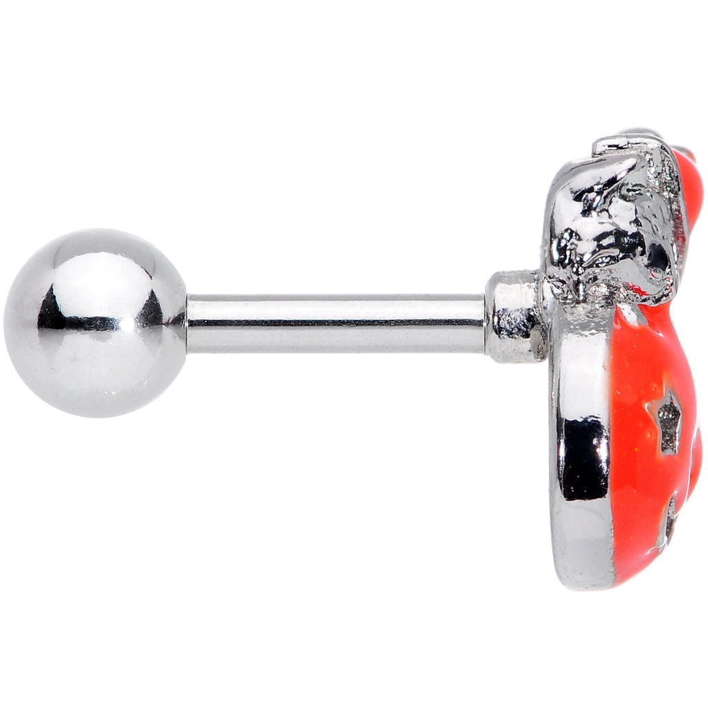 BodyCandy 16G 1/4 Cat Pumpkin Halloween Cartilage Tragus — lifestyle context