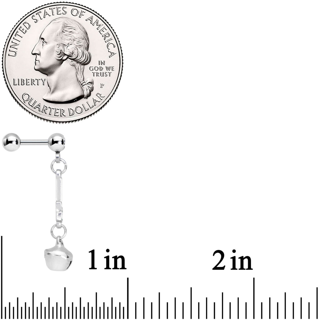 BodyCandy 16G 1/4 Clear Gem Candy Cane Christmas Dangle Cartilage Earring — lifestyle context