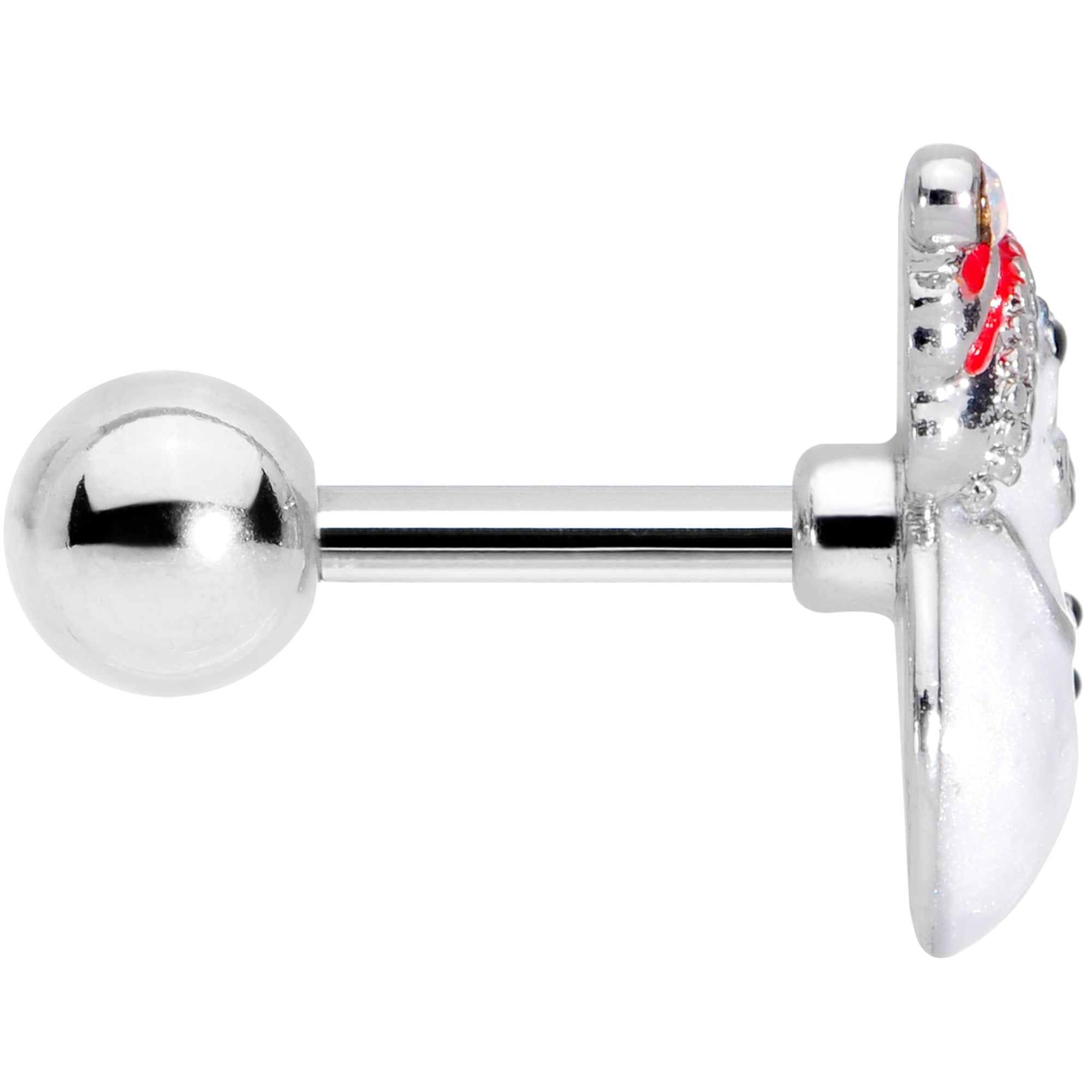 BodyCandy 16G 1/4 Aurora Gem Snowman Christmas Cartilage Tragus Earring — lifestyle context