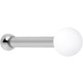 BodyCandy 20G 1/4 White Matte 2mm Nose Bone — main product shot