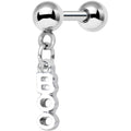 BodyCandy 16G 1/4 White Boo Halloween Dangle Cartilage Tragus Earring — main product shot