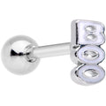 BodyCandy 16G 1/4 White Boo Halloween Cartilage Tragus Earring — main product shot