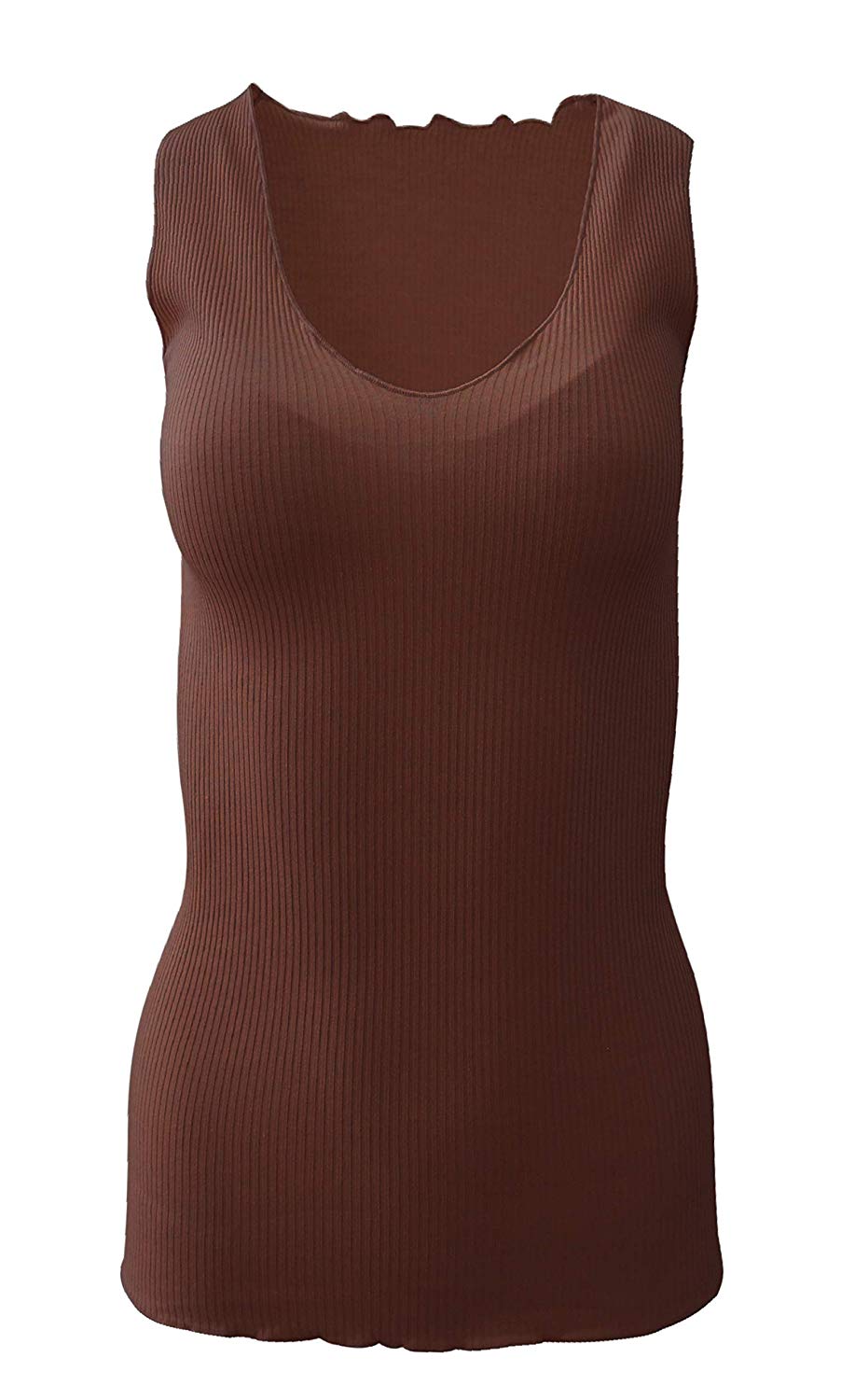 BASIC COTTON Free Spirit Premium Quality 100% Cotton Women's Tank Top. Proudly Made in Italy. — view 4