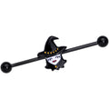 BodyCandy 14G Black Goth Witch Halloween Industrial Barbell 38mm — main product shot