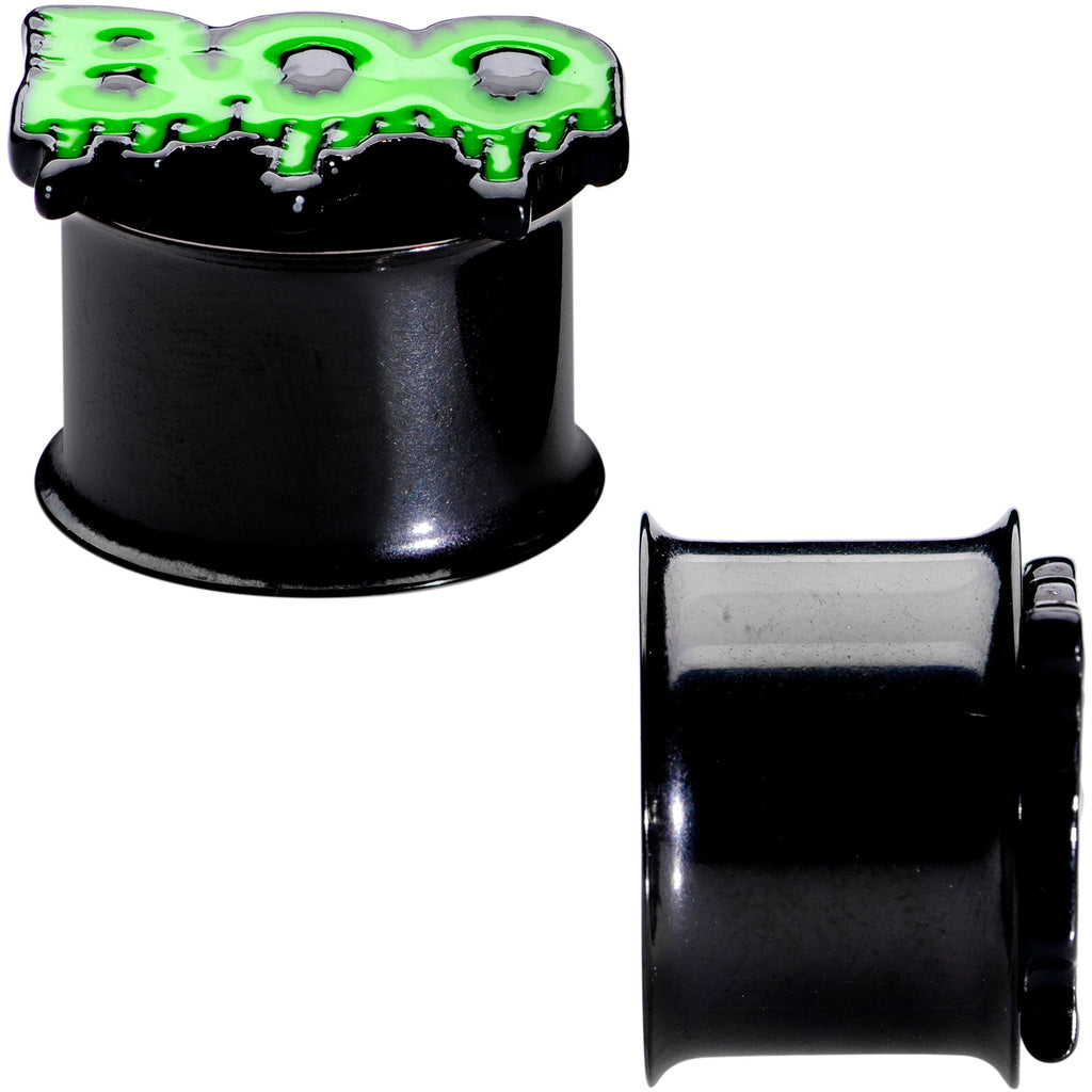 BodyCandy Green Boo Halloween Double Flare Plug Set — feature highlight