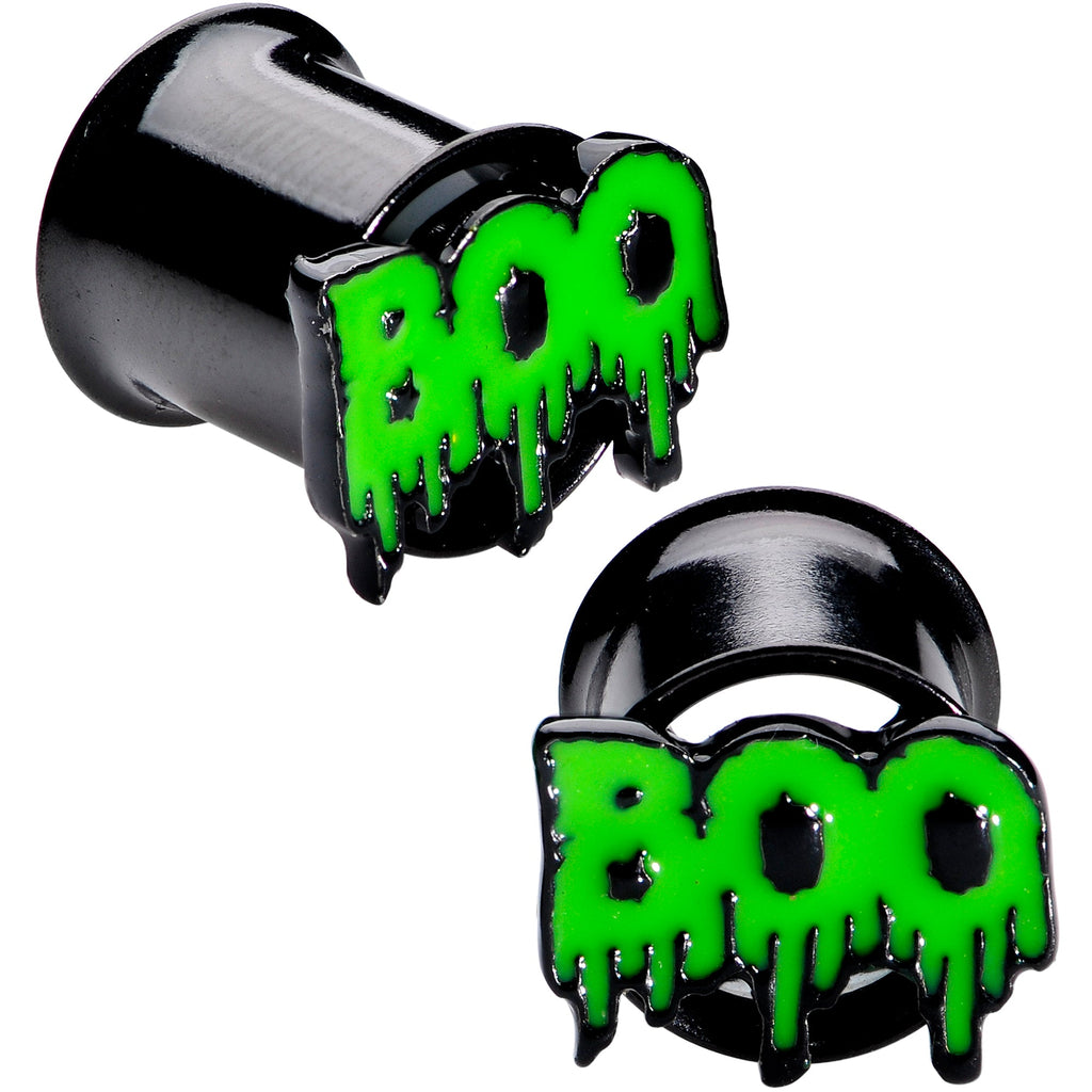 BodyCandy Green Boo Halloween Double Flare Plug Set — lifestyle context