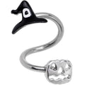 BodyCandy Witch Pumpkin Halloween Spiral Twister Belly Ring — main product shot