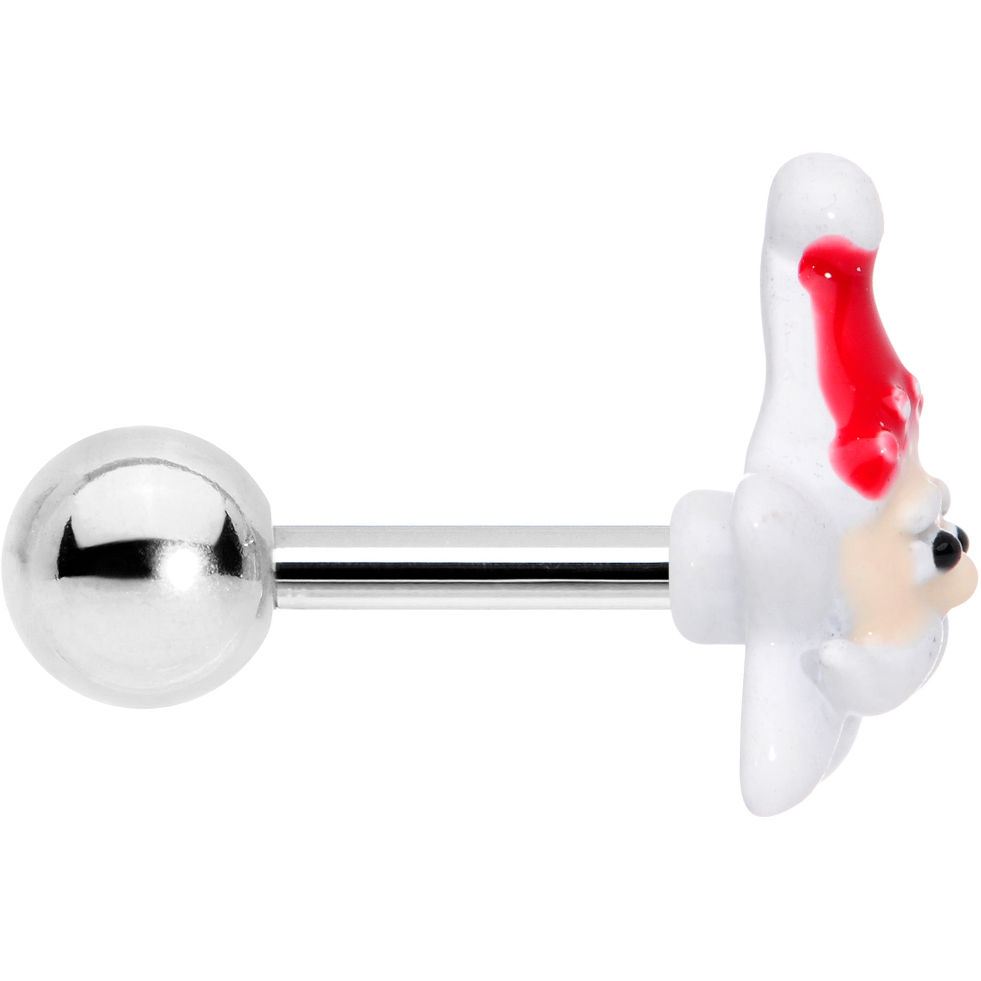 BodyCandy 16G 1/4 Santas Beard Holiday Christmas Cartilage Tragus Earring — lifestyle context