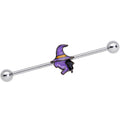 BodyCandy 14G Witch Halloween Glow in the Dark Industrial Barbell 38mm — main product shot