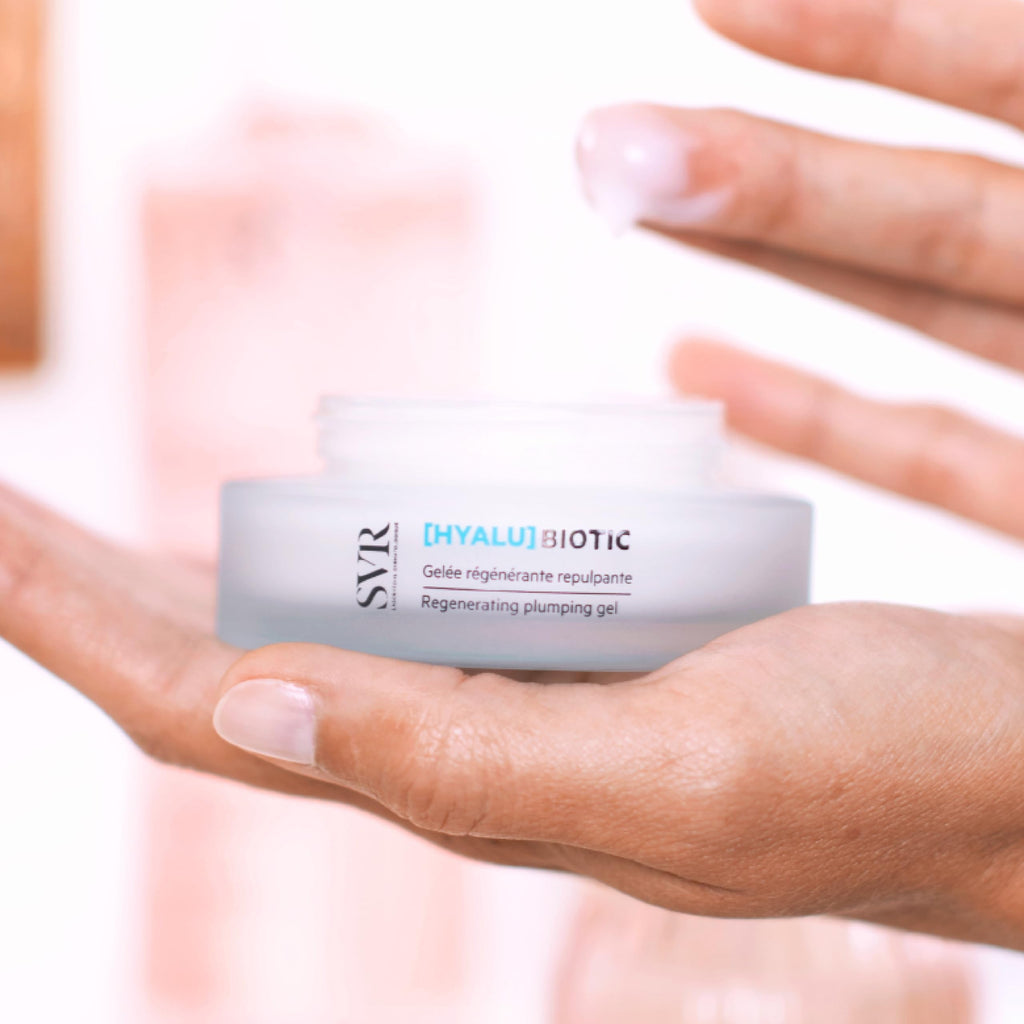 SVR Hyalu Biotic Regenerating Plumping Anti-aging Face Cream/Gel - Sensitive Skin Friendly, Hydrating, Vitamin C Enriched