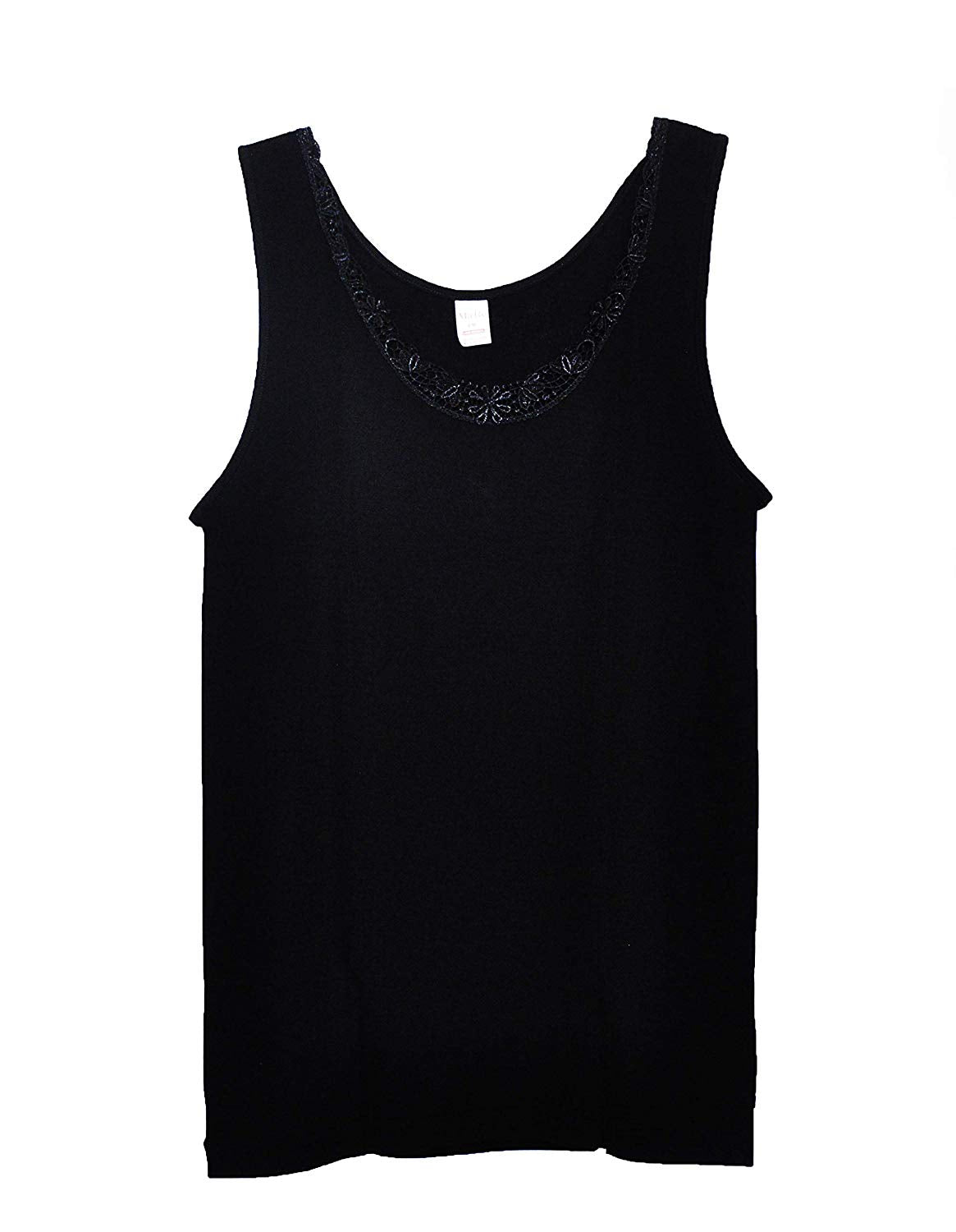 tittimitti MaRe Luxury Merino Wool Blend Top with Lace Trim. Proudly Made in Italy (405) — detail close-up