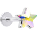 BodyCandy 16G 5/16 Aurora Gem Simple Star Labret Monroe Tragus — main product shot