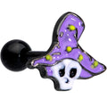 BodyCandy 16G 1/4 Black Skull Purple Witch Hat Halloween Cartilage Tragus — main product shot