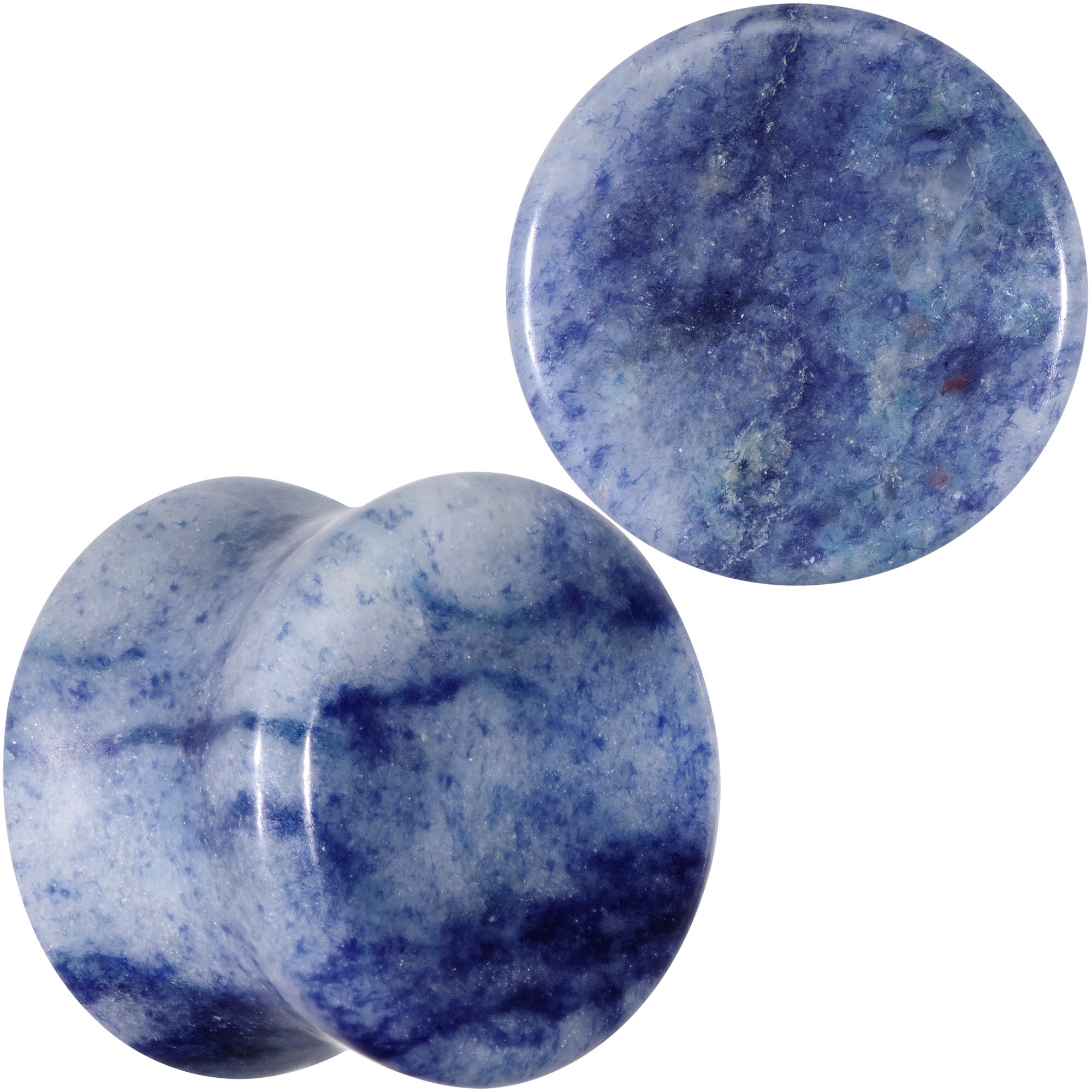 BodyCandy Natural Blue Aventurine Stone Saddle Plug Set — packaging