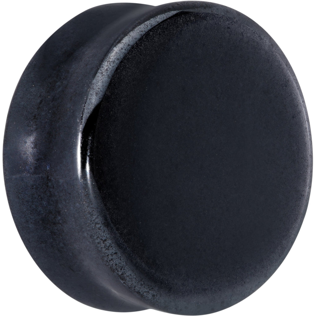 BodyCandy Natural Black Hematite Stone Saddle Plug Set — lifestyle context