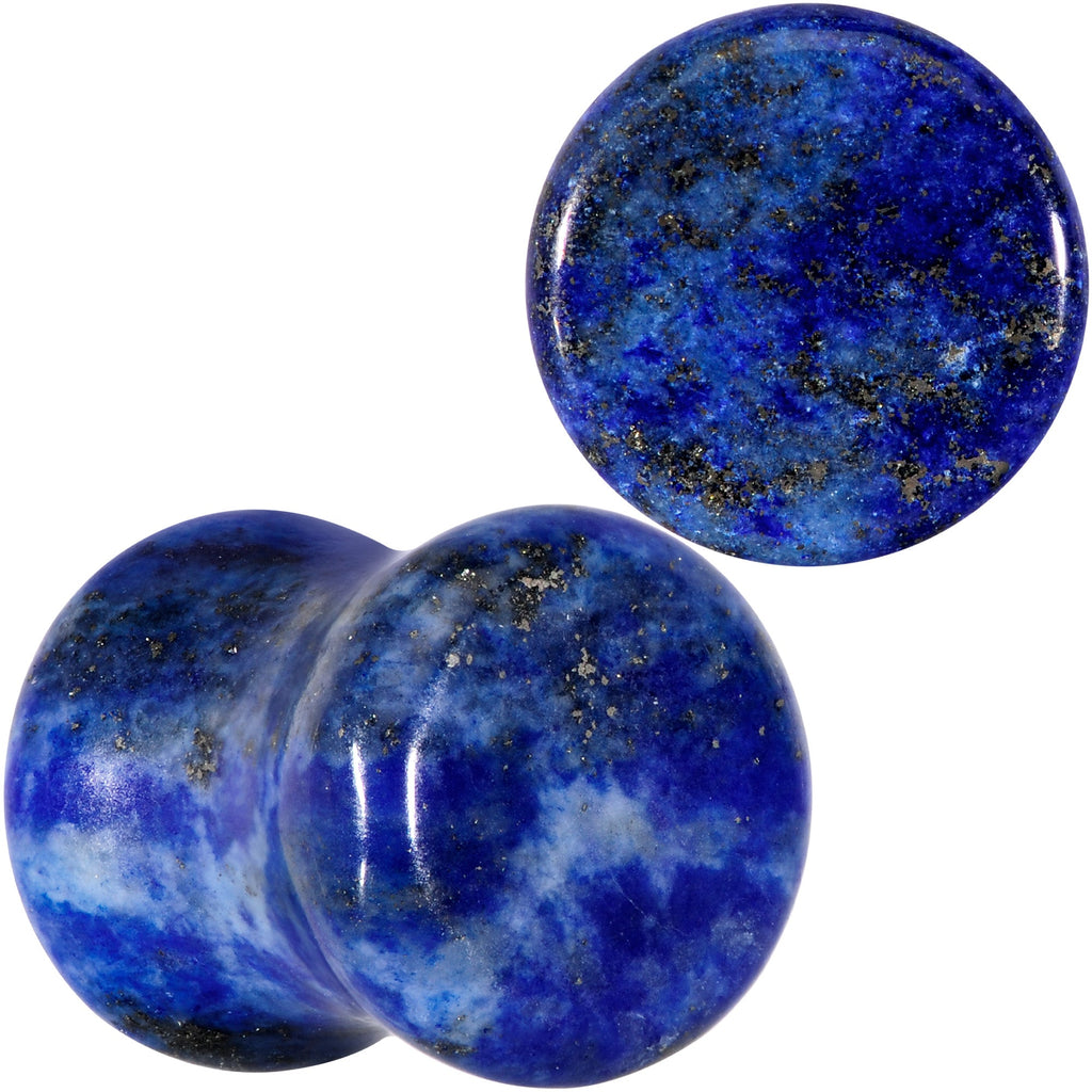BodyCandy Natural Blue Lapis Stone Saddle Plug Set — lifestyle context