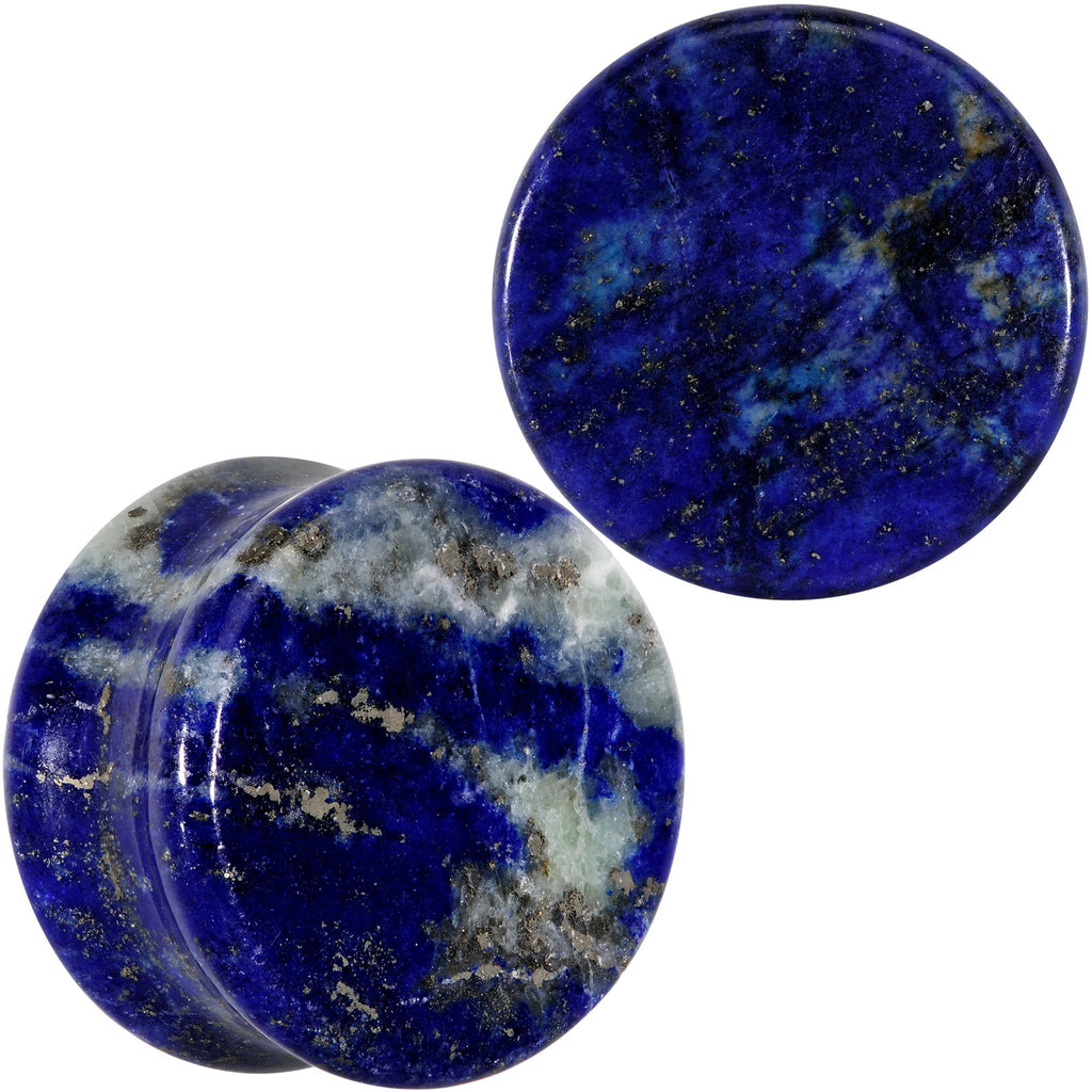 BodyCandy Natural Blue Lapis Stone Saddle Plug Set — comparison shot