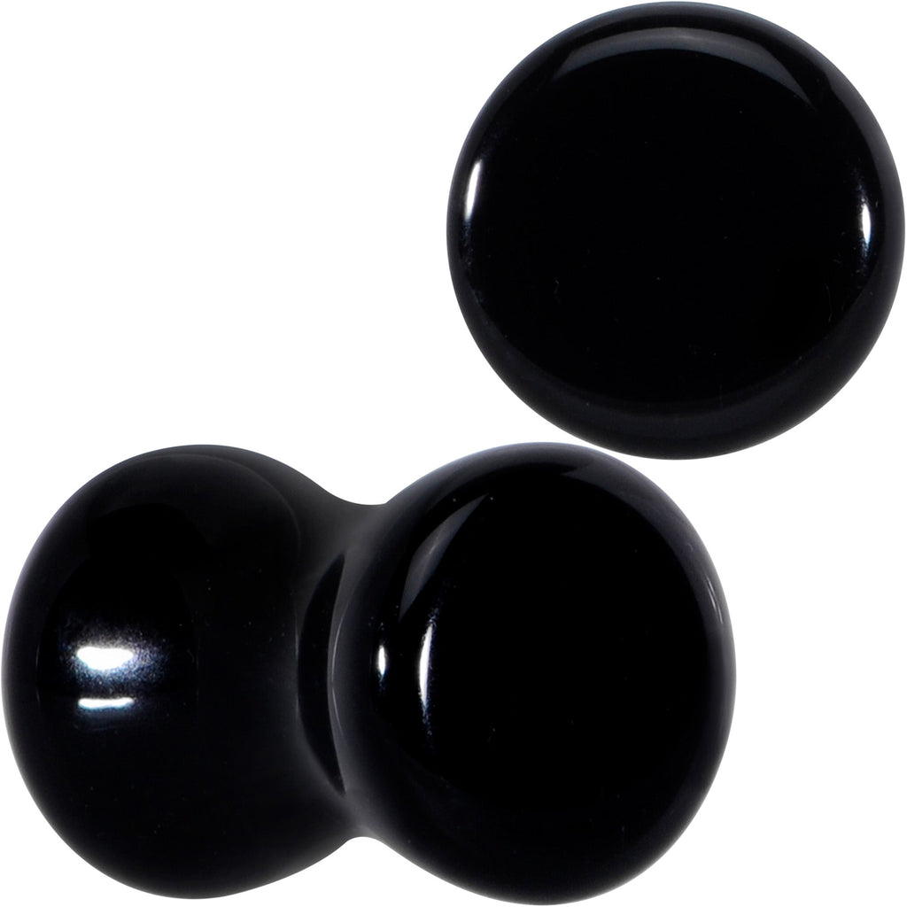 BodyCandy Natural Black Agate Stone Saddle Plug Set — packaging