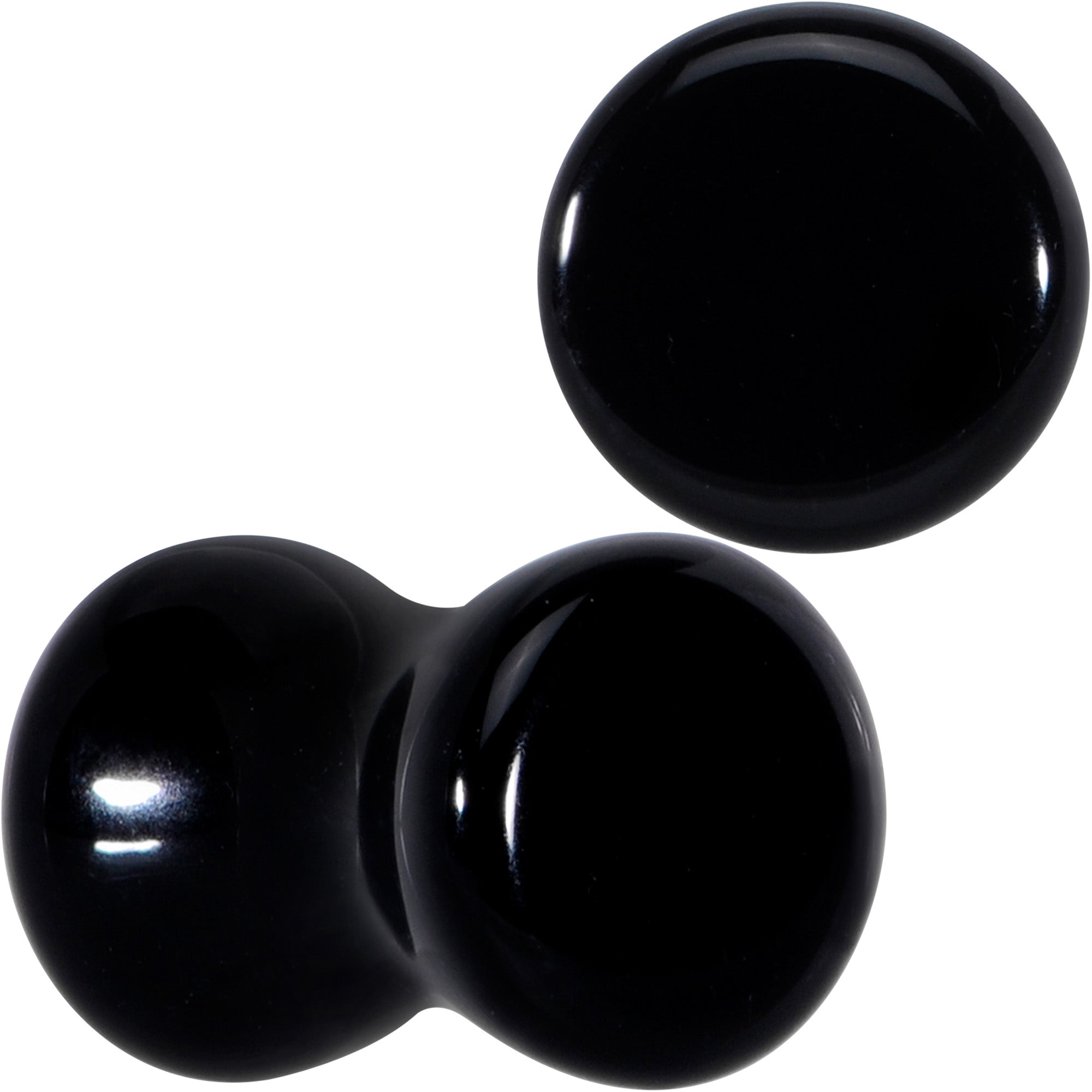 BodyCandy Natural Black Agate Stone Saddle Plug Set — packaging