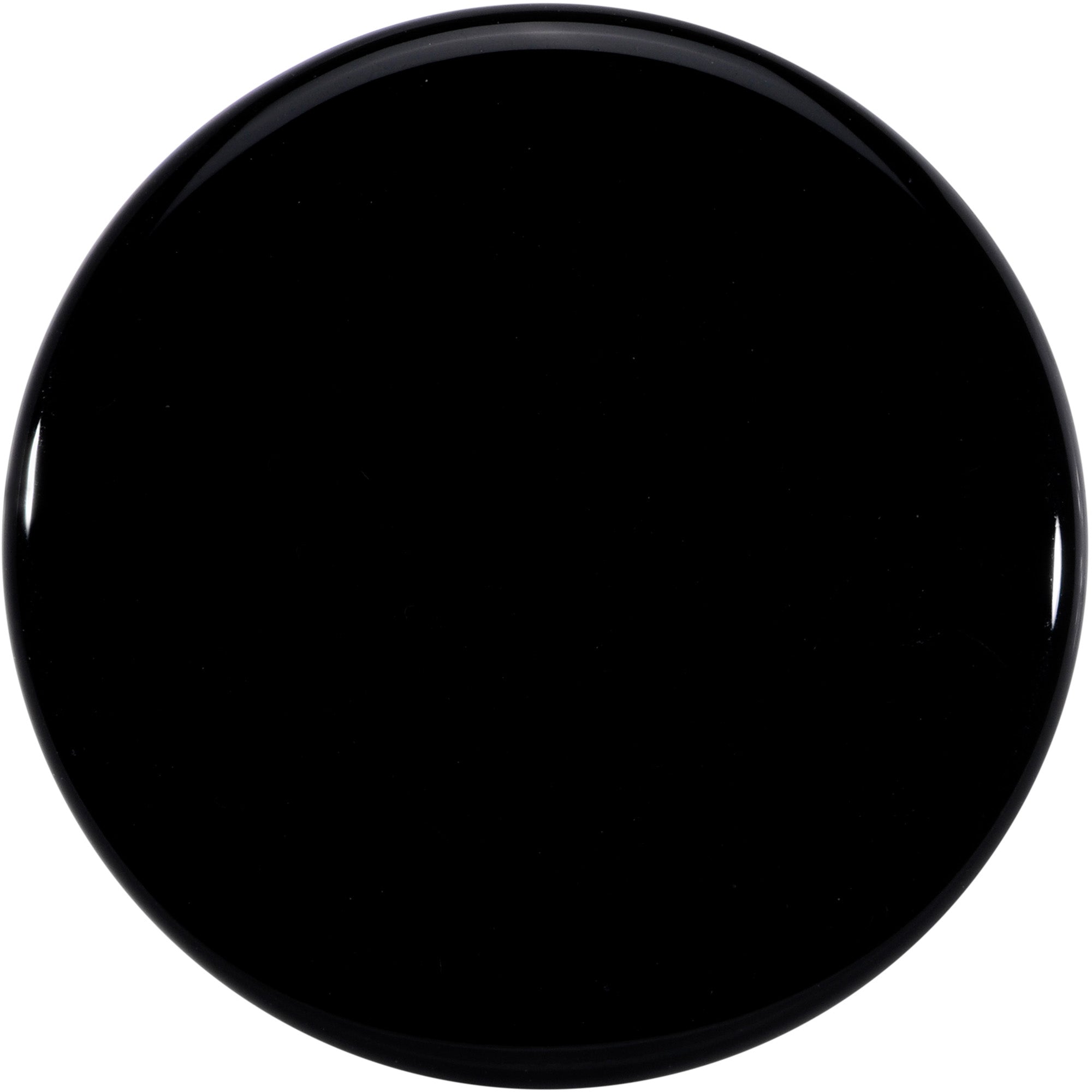 BodyCandy Natural Black Agate Stone Saddle Plug Set — side view