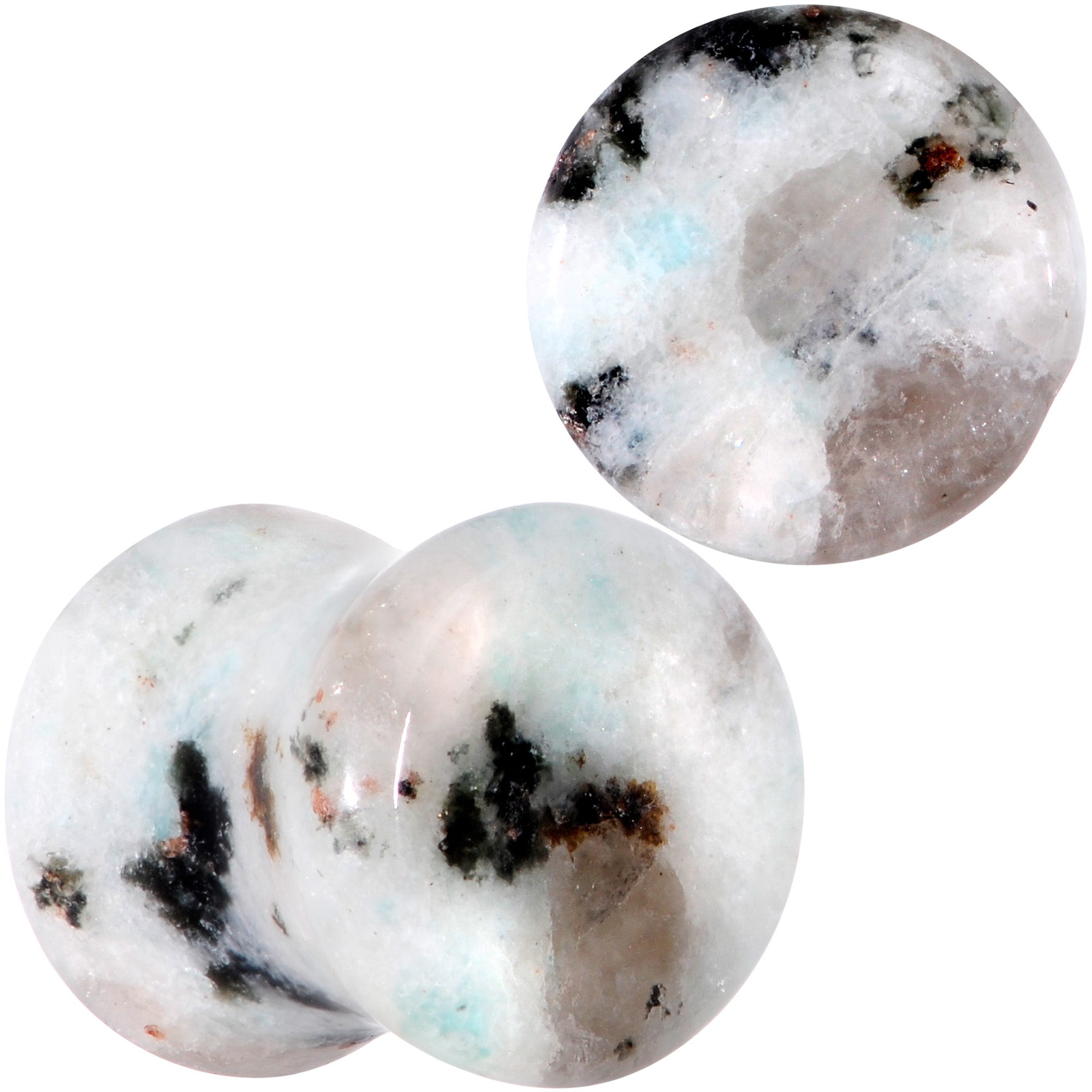 BodyCandy Natural Tianshan Jade Stone Saddle Plug Set — lifestyle context