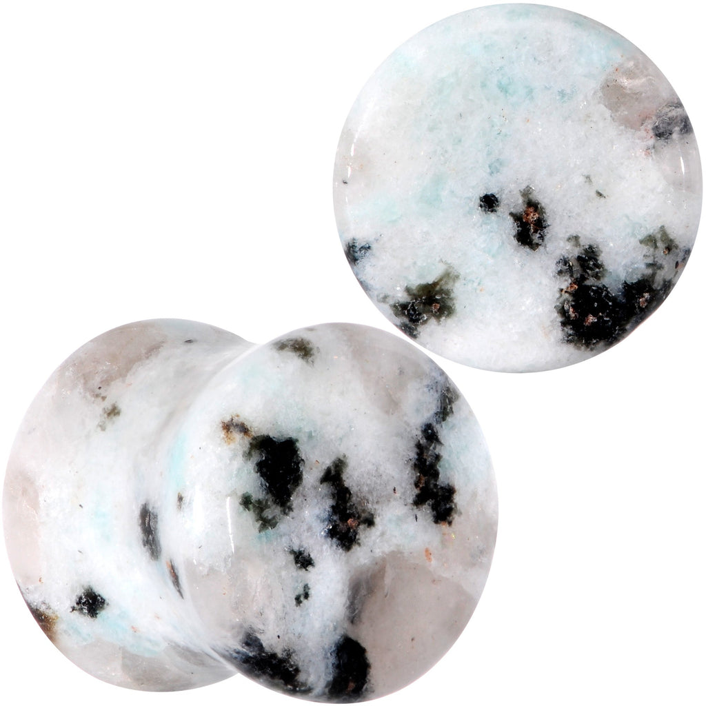 BodyCandy Natural Tianshan Jade Stone Saddle Plug Set — side view