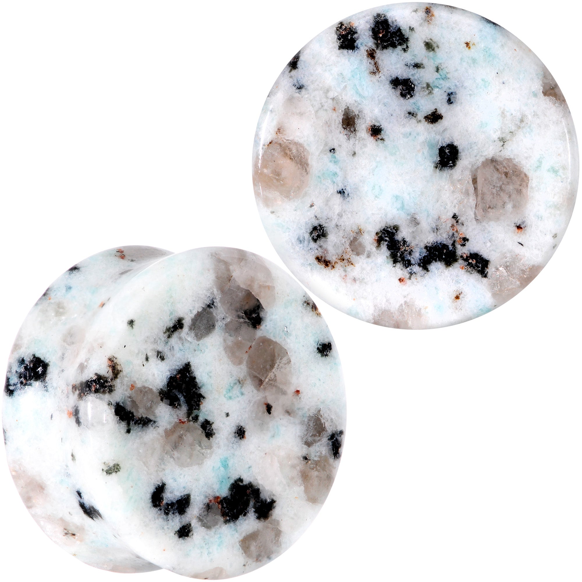 BodyCandy Natural Tianshan Jade Stone Saddle Plug Set — comparison shot