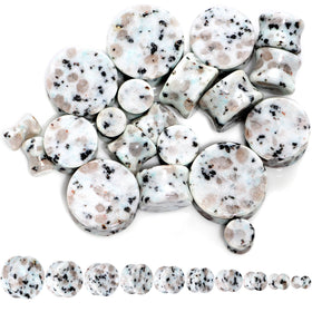 Natural Tianshan Jade Stone Saddle Plug Set