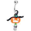 BodyCandy Witch Hat Pumpkin Tiny Ghost Halloween Belly Ring — main product shot