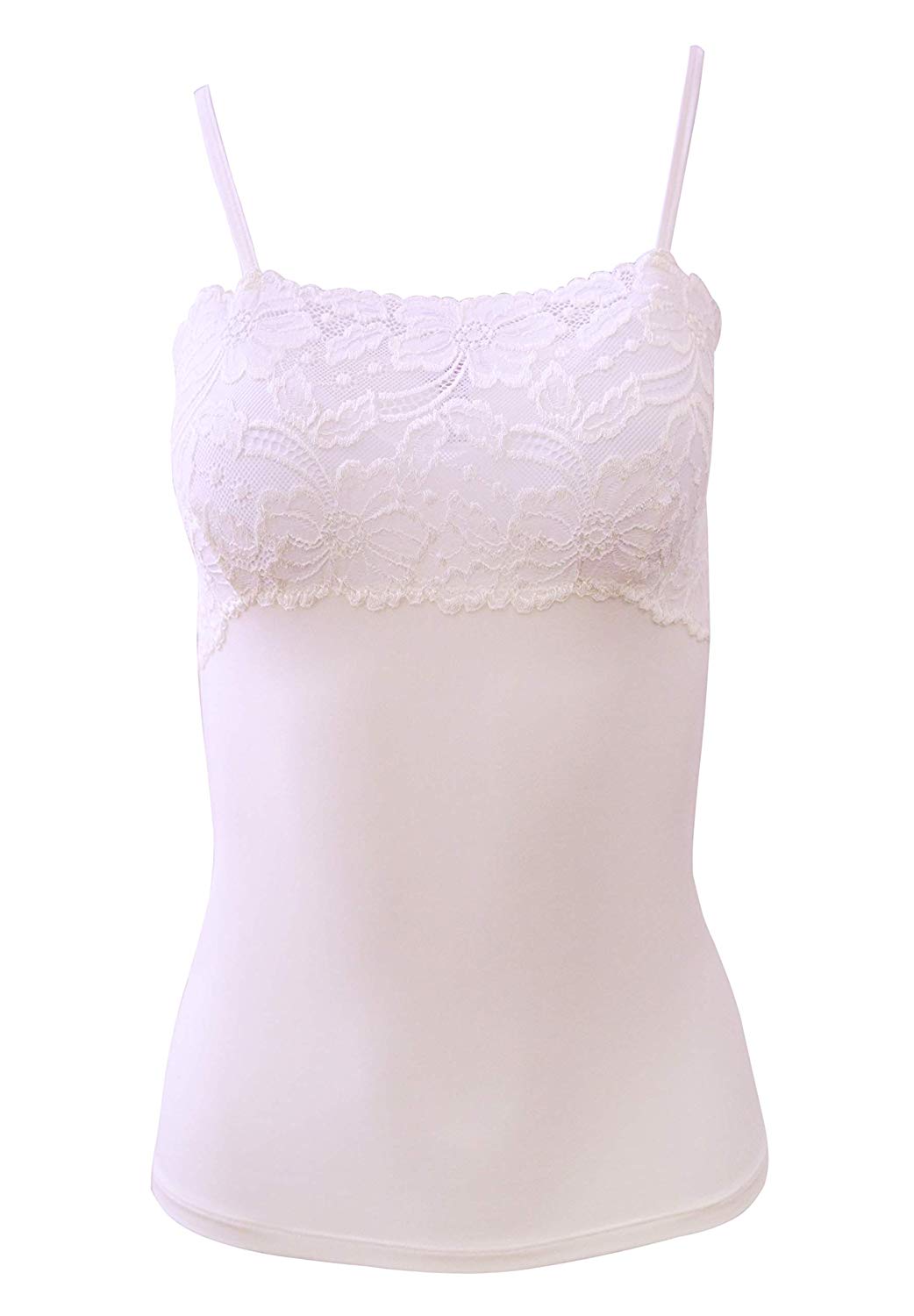 tittimitti EGI Luxury Modal Women's Lace-Trimmed Camisole. Proudly Made in Italy (1135) — color detail