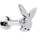 BodyCandy 16G 5/16 Licensed Playboy CZ Gem Internally Threaded Labret — main product shot