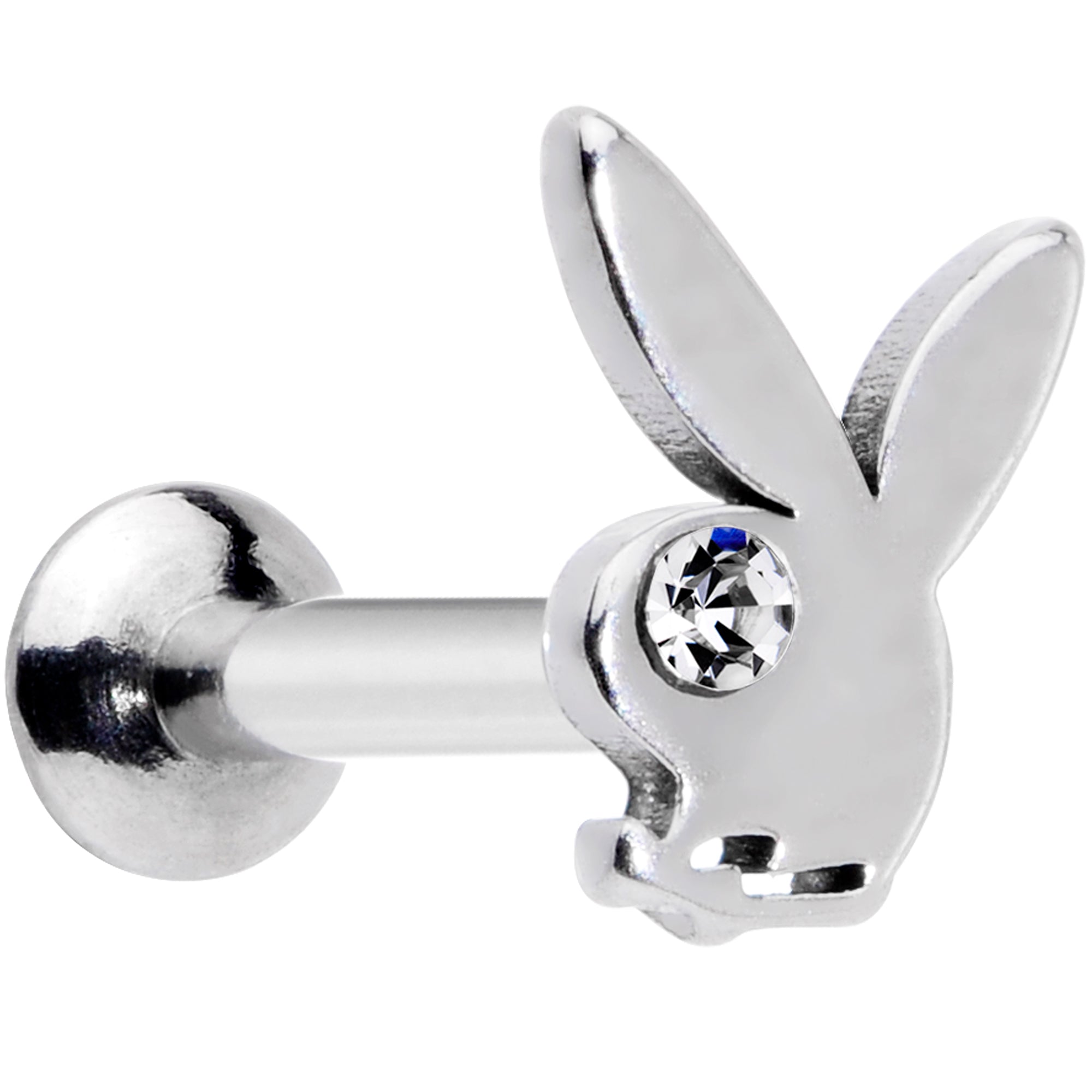 BodyCandy 16G 5/16 Licensed Playboy CZ Gem Internally Threaded Labret — main product shot
