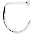 BodyCandy 18G 3/8 G23 Implant Grade Titanium D Shape Nose Hoop — main product shot