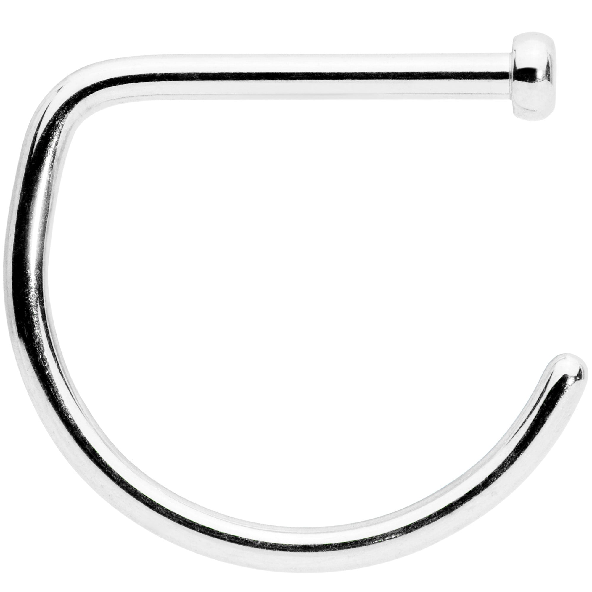 BodyCandy 18G 3/8 G23 Implant Grade Titanium D Shape Nose Hoop — lifestyle context