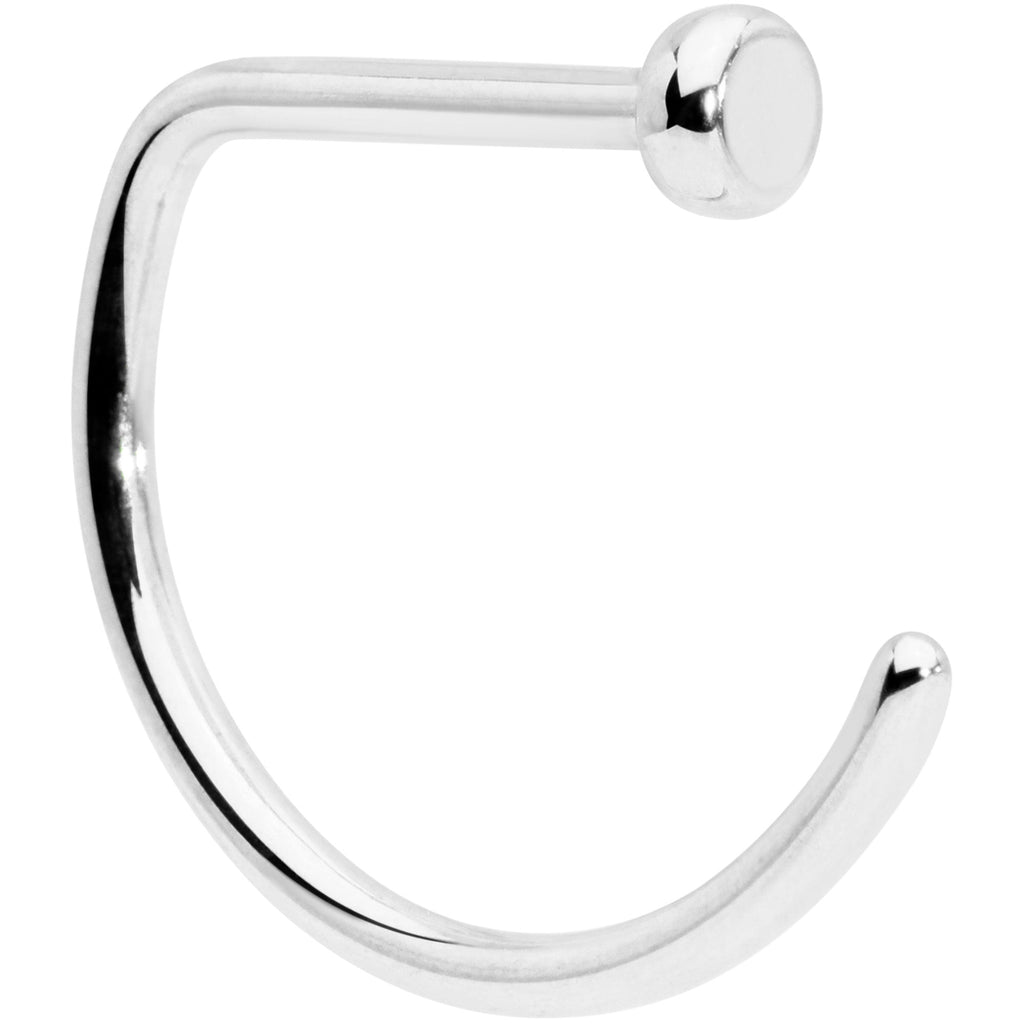 BodyCandy 20G 5/16 Implant Grade Titanium D Shape Nose Hoop — main product shot