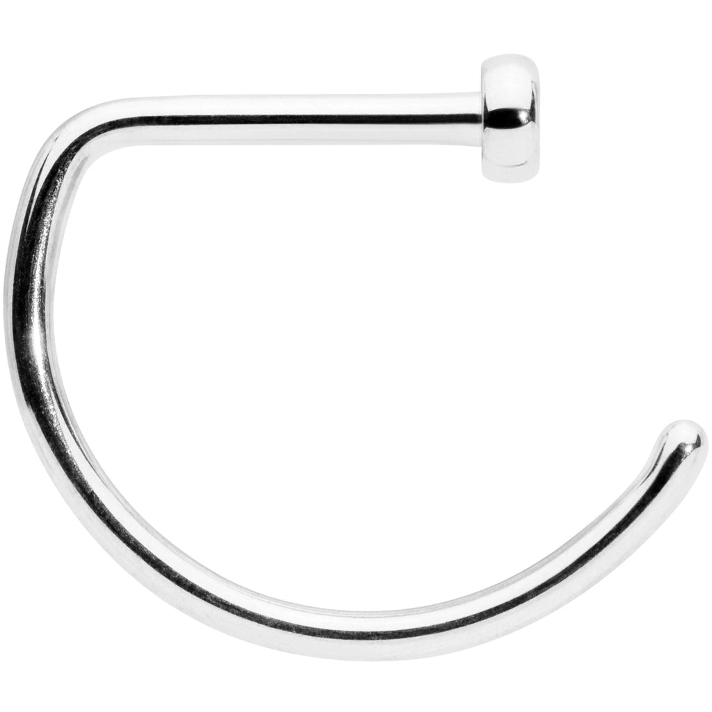 BodyCandy 20G 5/16 Implant Grade Titanium D Shape Nose Hoop — lifestyle context
