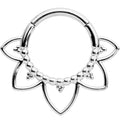 BodyCandy 16G 5/16 Open Petal Flower Hinged Segment Ring — main product shot