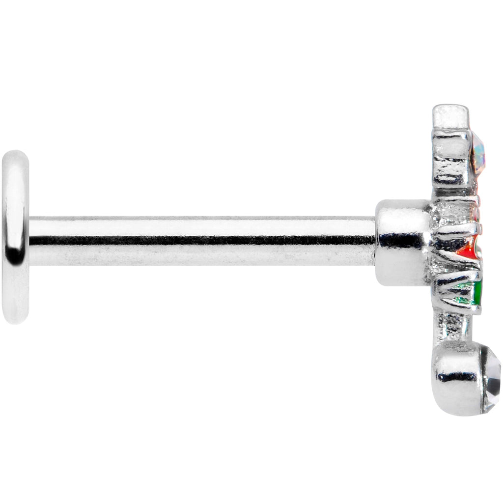 BodyCandy 16G 5/16 Red Green Gem Christmas Tree Labret Monroe Tragus — lifestyle context