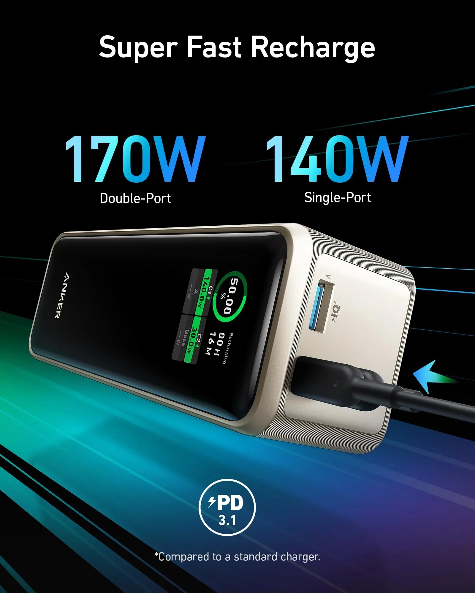 Anker Prime Power Bank (27K, 250W), view 11