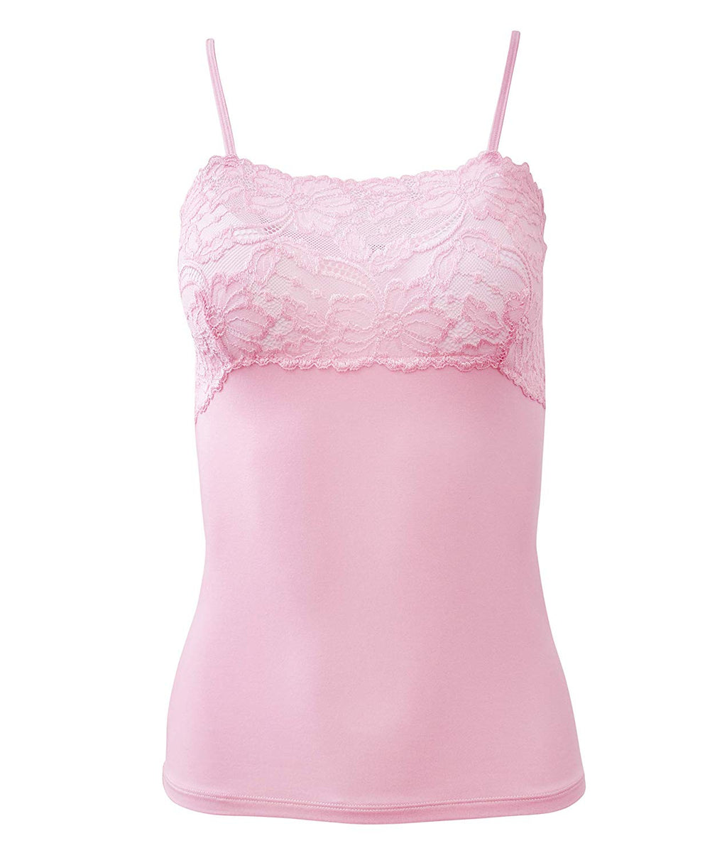 tittimitti EGI Luxury Modal Women's Lace-Trimmed Camisole. Proudly Made in Italy (1135) — alternative angle