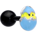 BodyCandy 16G 1/4 Black Blue Easter Egg Chick Cartilage Tragus Earring — main product shot