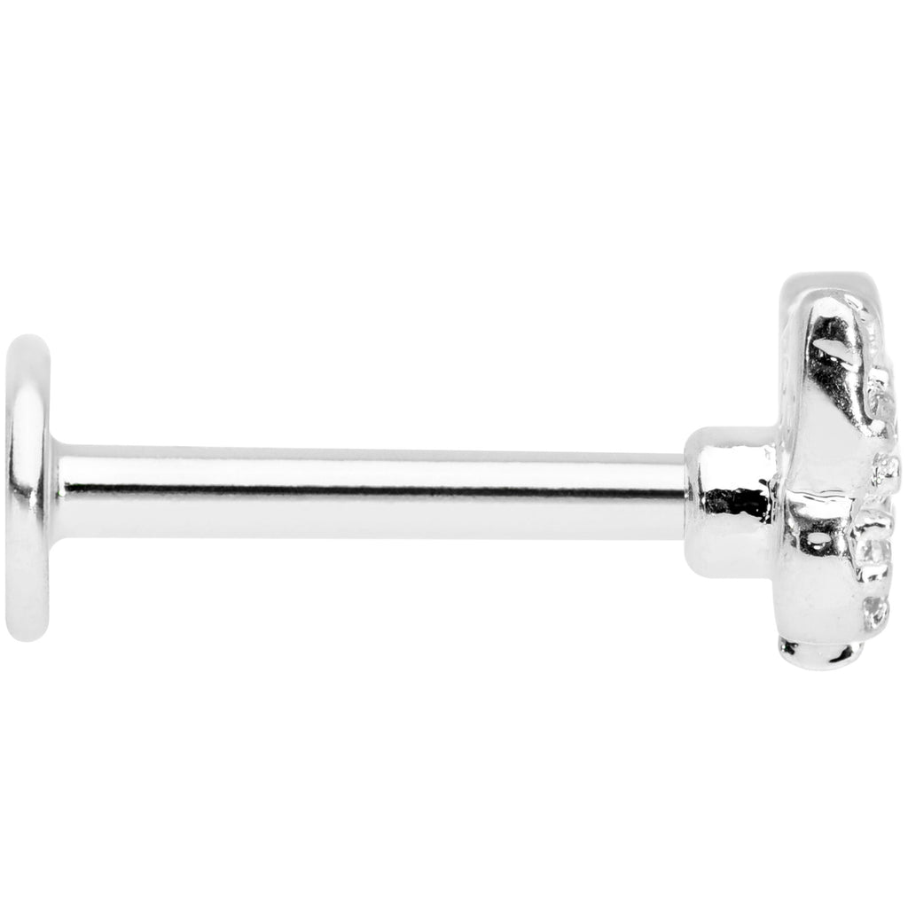 BodyCandy 16G 5/16 Clear Gem Butterfly Labret Monroe Tragus — lifestyle context